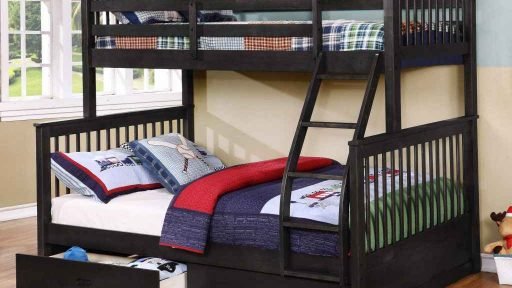 java Apollo Twin over Full Bunk Bed with Trundle- kidsroom.vip