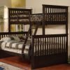 Apollo Twin over Full Bunk Bed with Trundle-walnut- kidsroom.vip