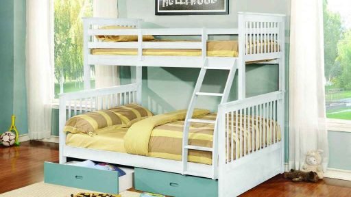 “The Apollo” Twin over Full Bunk Bed w/ Trundle “5 Colors” – LOW INVENTORY!
