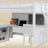 Student Twin Loft Bed with Storage - kidsroom.vip