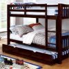 Espresso Full over Full Bunk Bed with Trundle- kidsroom.vip