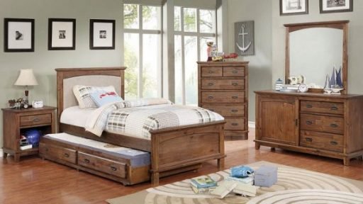 “Little Treasure” Bedroom Set w/ Padded Headboard & Trundle – COMING IN MARCH!