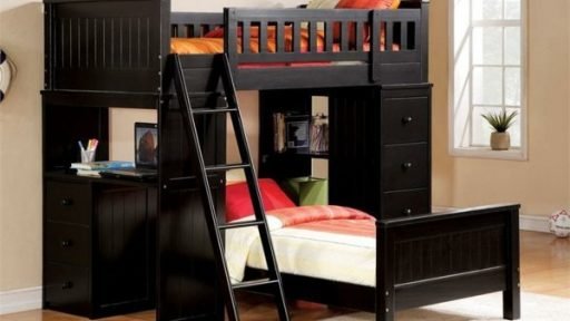 “The Raven” Black Loft & Twin Bed Collection – OUT OF STOCK, NO ETA
