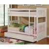 Twin Over Full White Bunk Bed Collection-kidsroom.vip